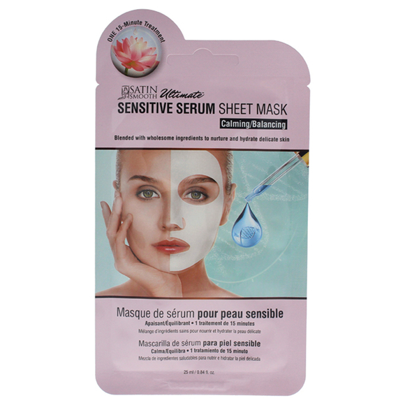 Sensitive Serum Sheet Mask by Satin Smooth for Unisex - 0.84 oz Mask - Picture 1 of 1